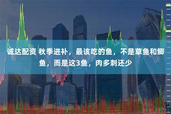 诚达配资 秋季进补，最该吃的鱼，不是草鱼和鲫鱼，而是这3鱼，肉多刺还少